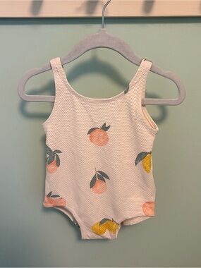 H&M Fruit Print One-Piece Swimsuit - White/Pink